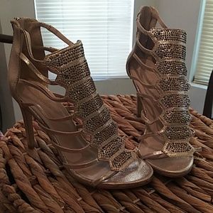 Gold Gladiator Goddess heel